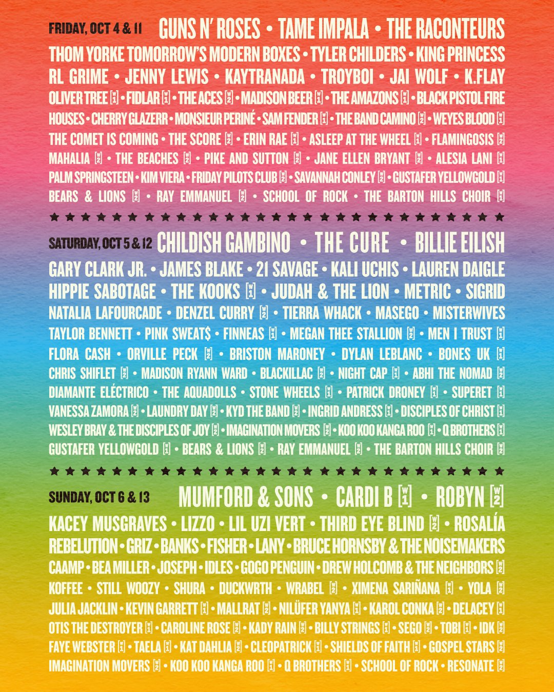 Austin City Limits Music Festival daily lineup released Stage Right